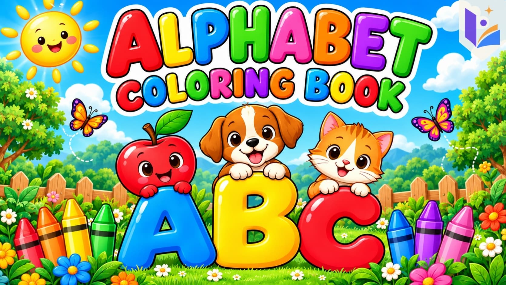 Alphabet Coloring Book for Kids | A - Z Letter Coloring Pages | ABC Learning Activity Book | Printable PDF | Ages 3+