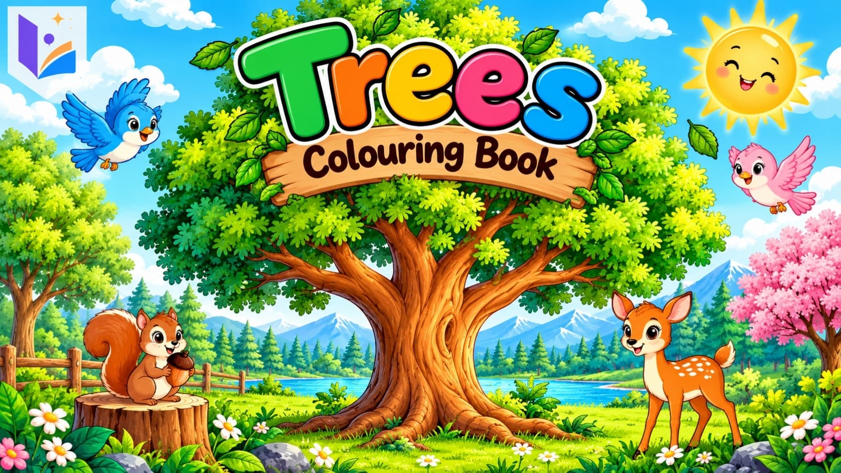 Trees Coloring Book for Kids | Nature & Forest Coloring Pages | Printable Educational Activity Book | Ages 3�8